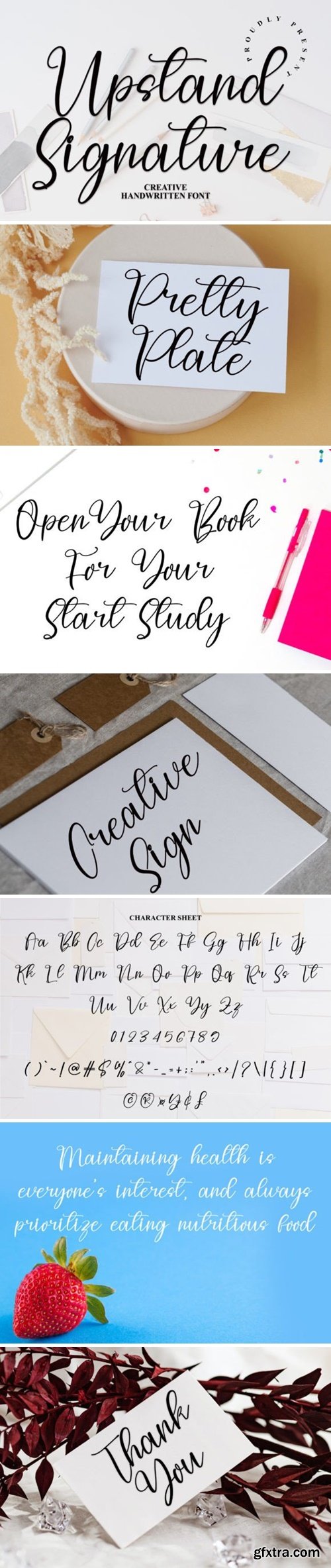 Upstand Signature Font