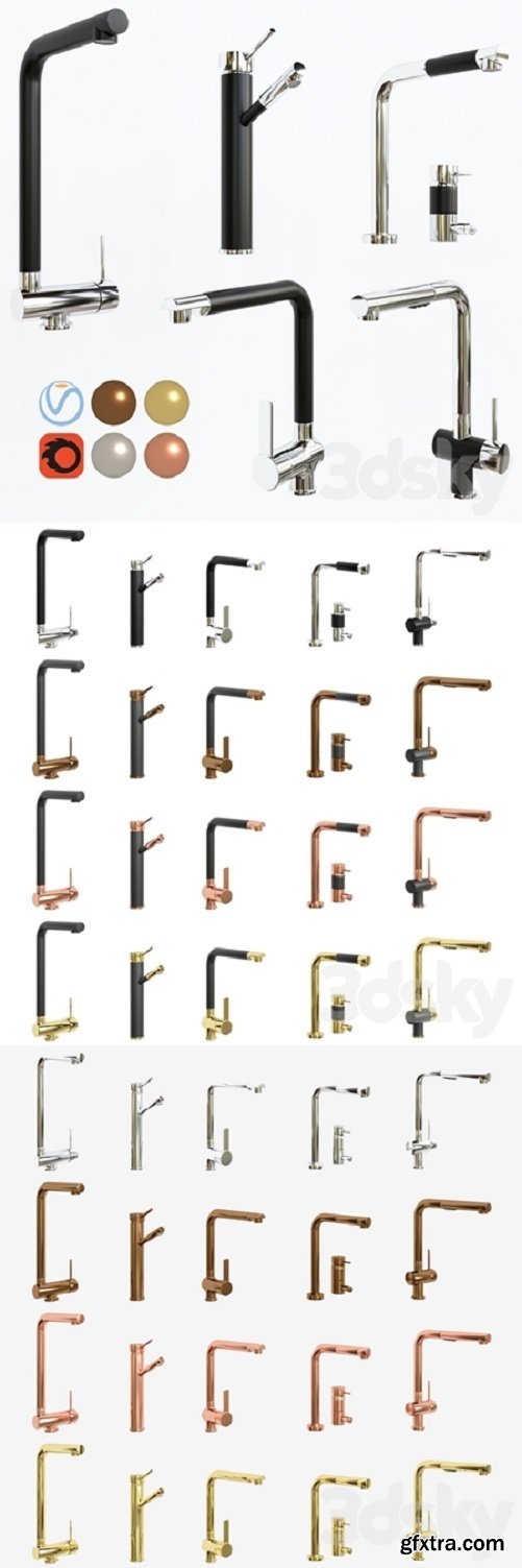 Pro 3DSky -  Kitchen faucet set