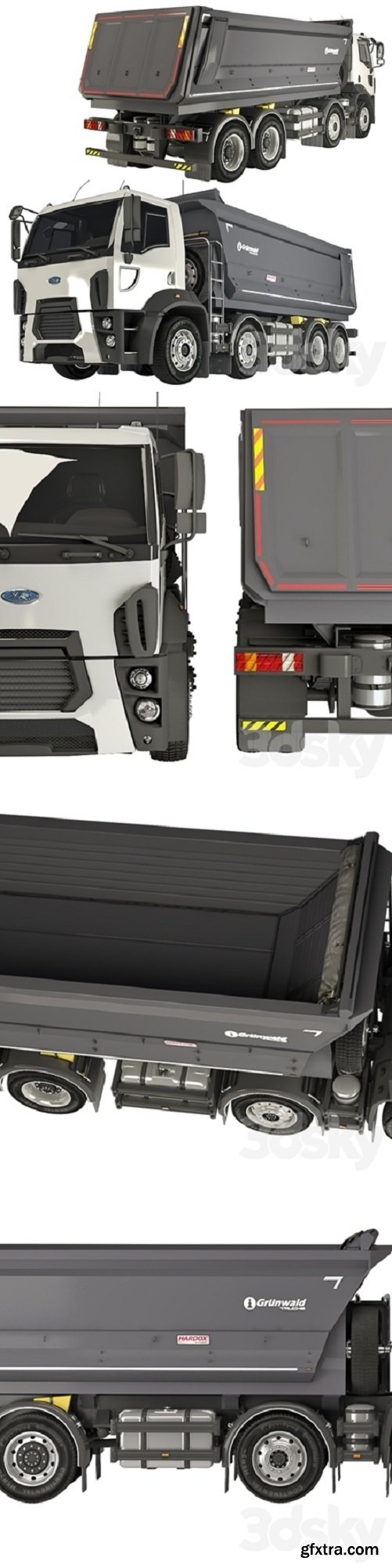 Pro 3DSky - Ford Trucks 4142D DC dump truck