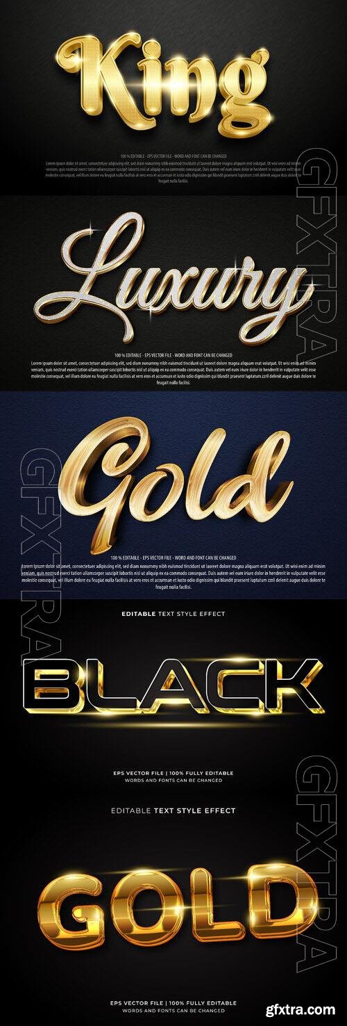 Vector 3d text editable, text effect font design
 vol 100 