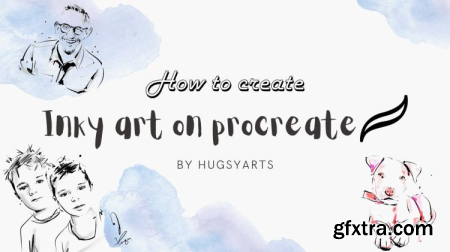 Learn how to create inky modern art on procreate inc brushset