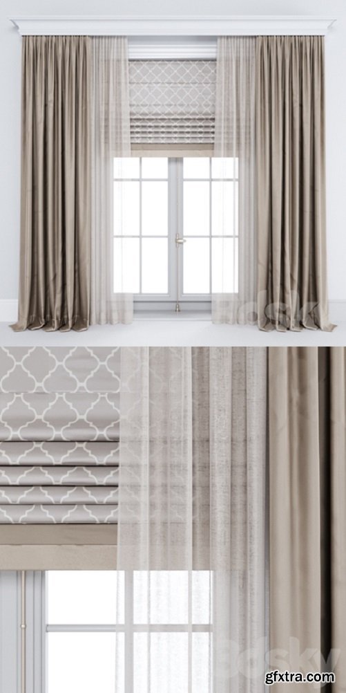 Pro 3DSky -  Curtain brown