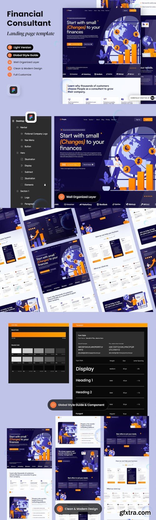 People - Financial Consultant Landing Page