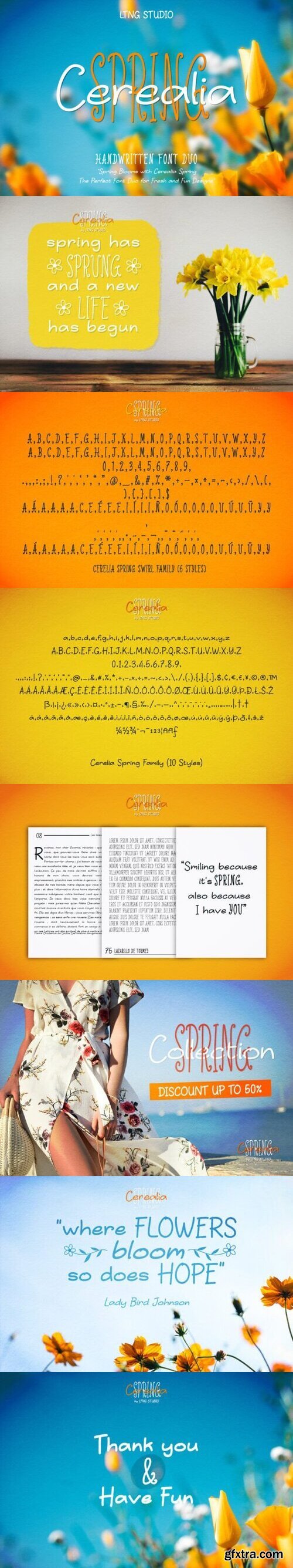 Cerealia Spring Handwritten Duo Font