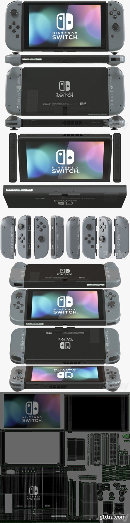 Nintendo Switch with Gray Joy Con | Vray