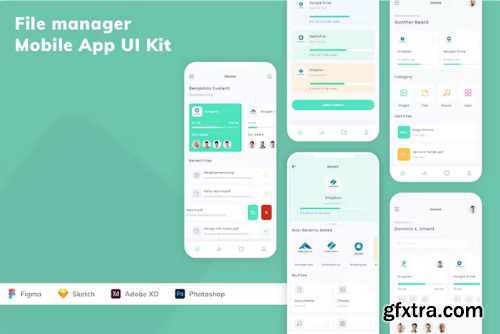 File manager Mobile App UI Kit