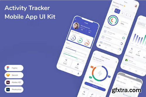 Activity Tracker Mobile App UI Kit