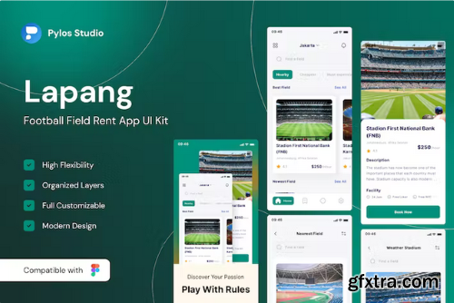Lapang - Football Field Rent App UI Kits