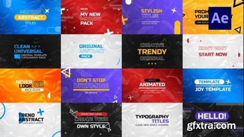 Videohive Modern Colorful Titles 44276673