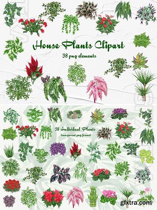 Watercolor Plants Clipart 