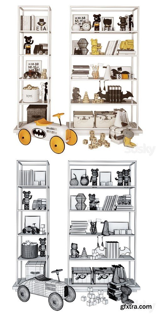 Pro 3DSky - Racks With Toys 3