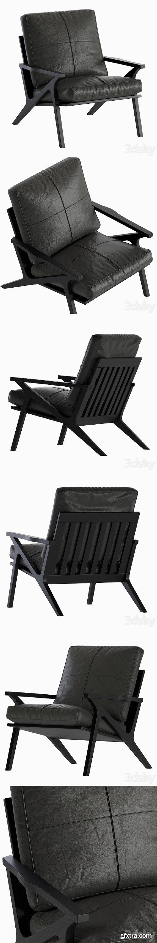 Pro 3DSky - Leather Armchair Crate & Barrel