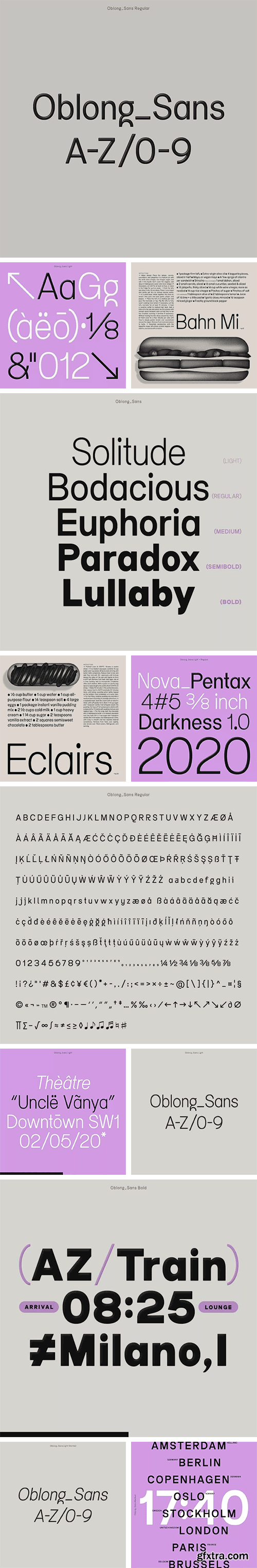 Oblong Sans Font Family