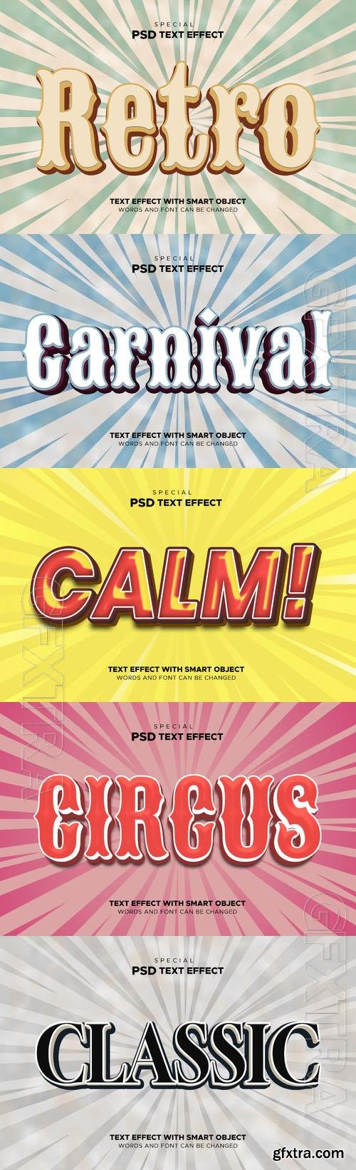 Psd style text effect editable collection vol 333 