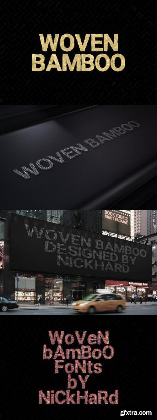 Woven Bamboo Font