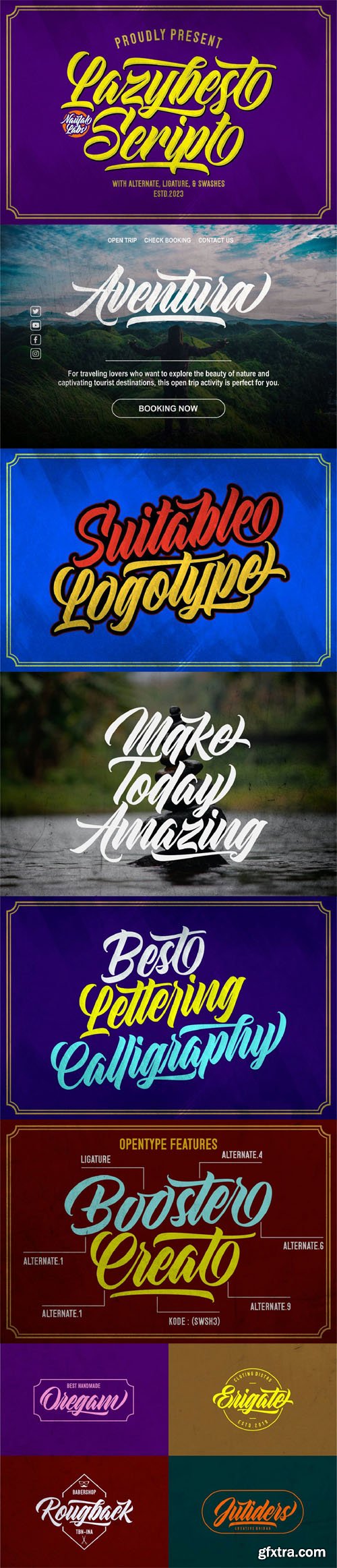 Lazybest - Script Font