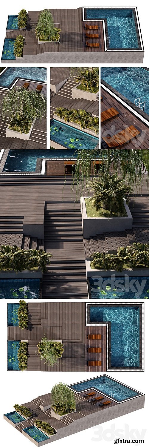 Pro 3DSky - POOL NO30 &amp; LANDSCAPE