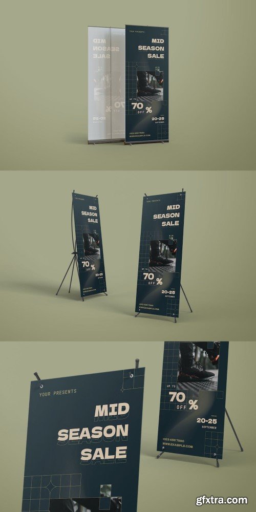 Multi Season Sale Roll-up Banner