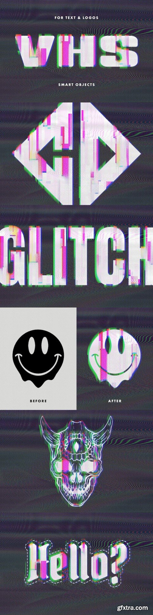 Creepy VHS Glitch Effect