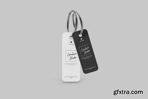 White Key Tag Mockup N77WMVA