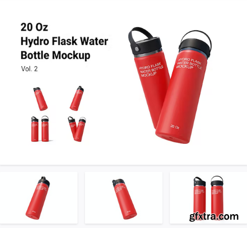 Hydro Flask Bottle Mockup Vol.2