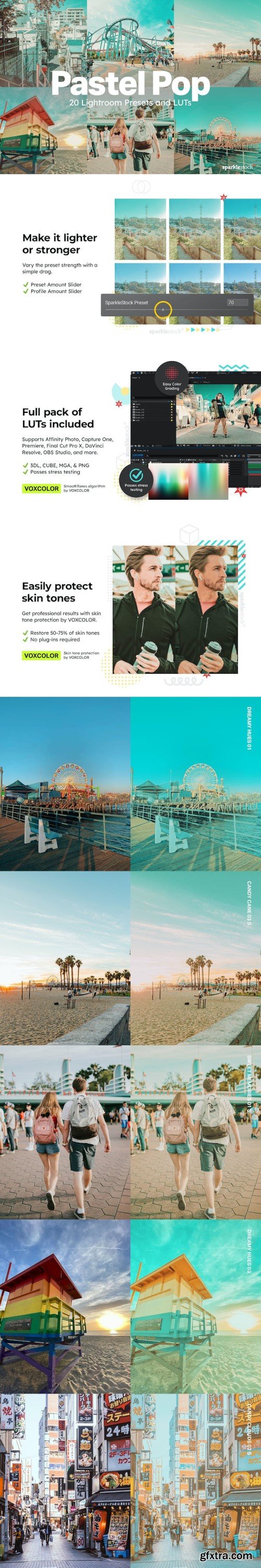 20 Pastel Pop Lightroom Presets and LUTs