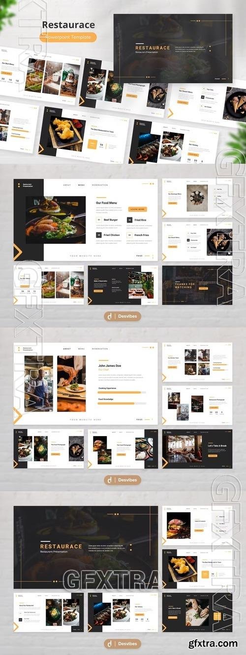 Restaurace Restaurant Powerpoint XRA4XTE