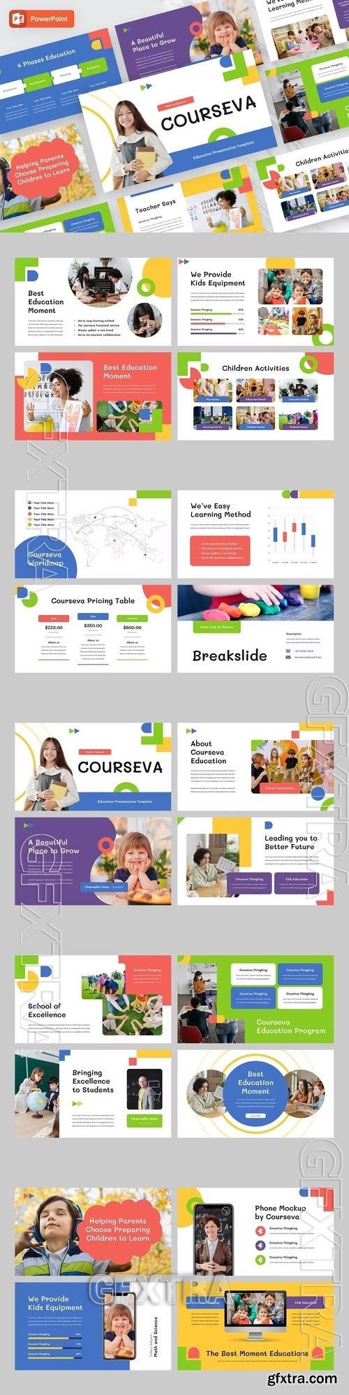 COURSEVA - Education Kids Powerpoint Template FU24NLT