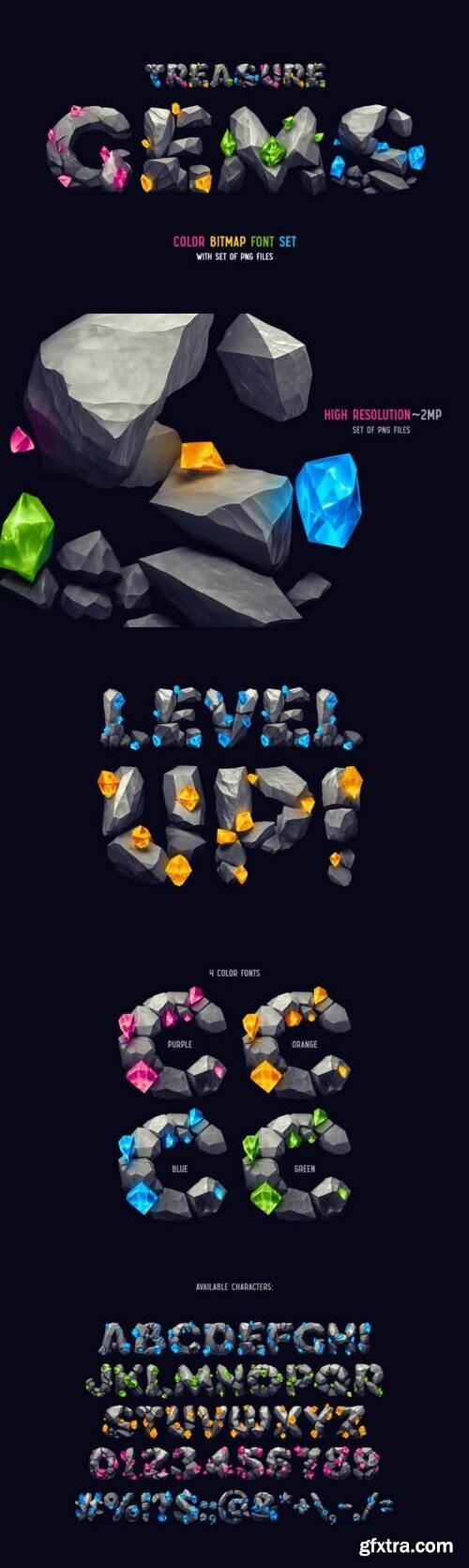 Treasure Gems Font