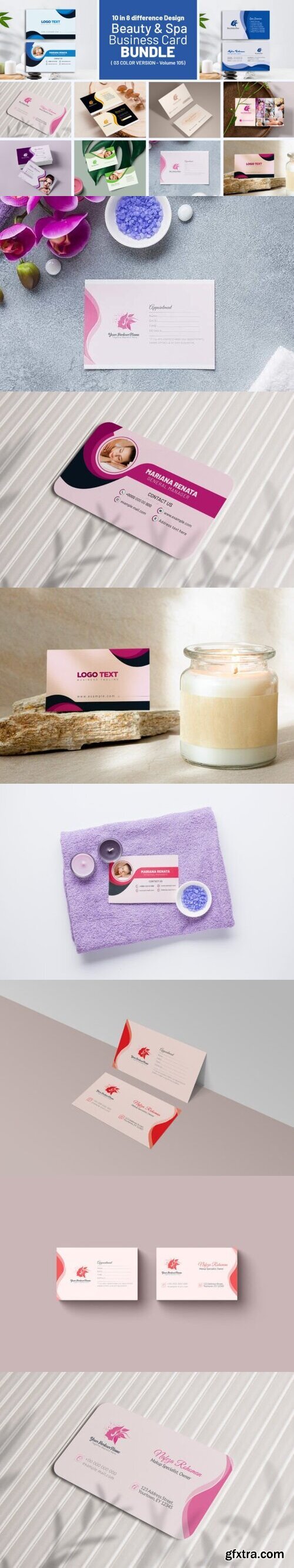 Beauty & Spa Business Card Bundle