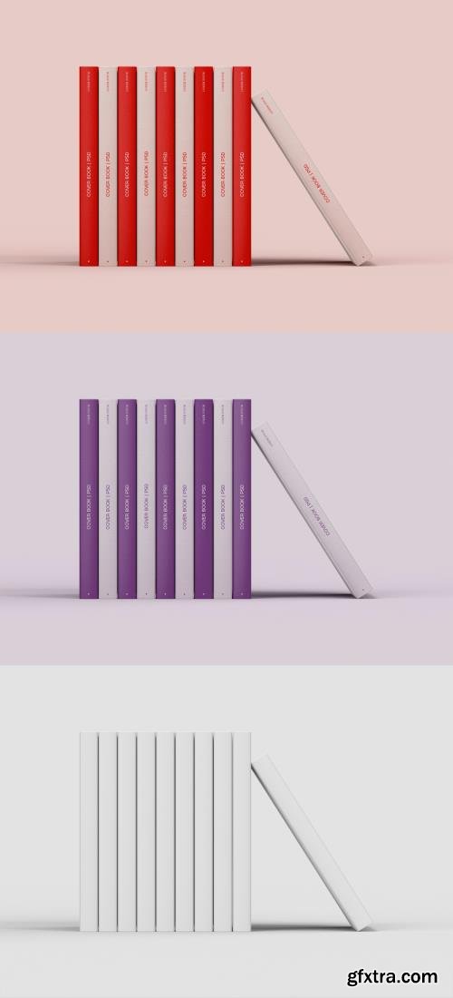 3D Hardcover Books Mockup 469582276