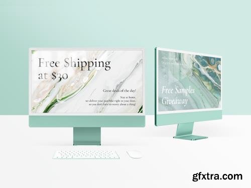 Computer Desktop Screen Mockup 468676413