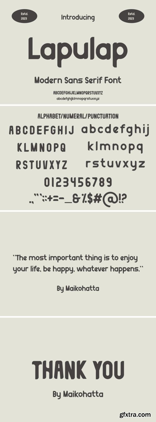 Lapulap Font