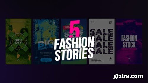 Videohive 5 Fashion Stories 44291381