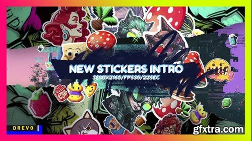 Videohive New Stickers Intro 44286076