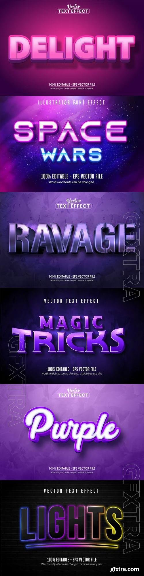 Vector 3d text editable, text effect font vol 105 