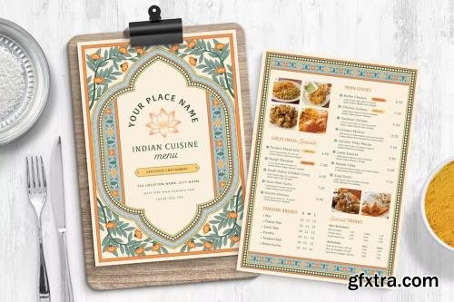 Indian Menu Template SGV54Y4