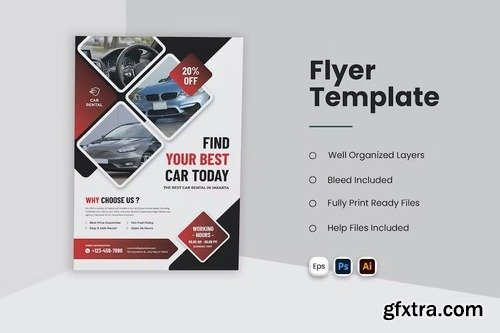 Car Rental Flyer 9PBHVLY