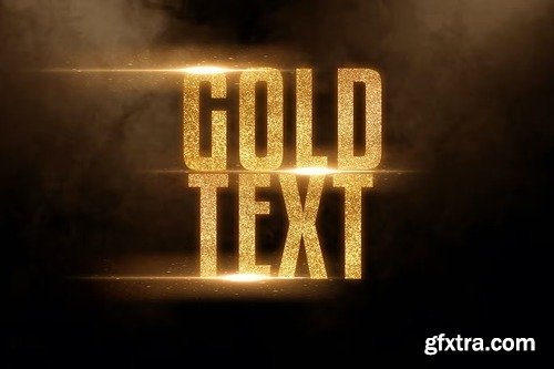 Gold Text Effect XVEAWGM