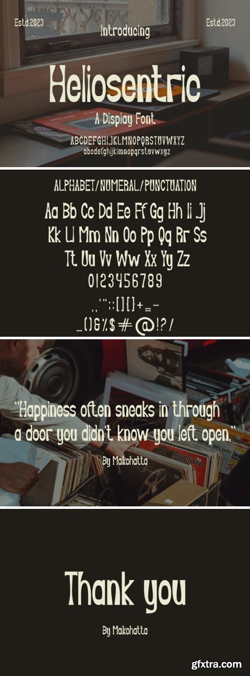 Heliosentric Font