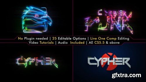 Videohive Colorful Futuristic Title or Logo Intro 22666545