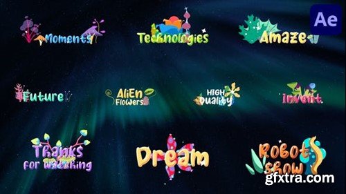 Videohive Alien Flowers Titles for After Effects 44456147