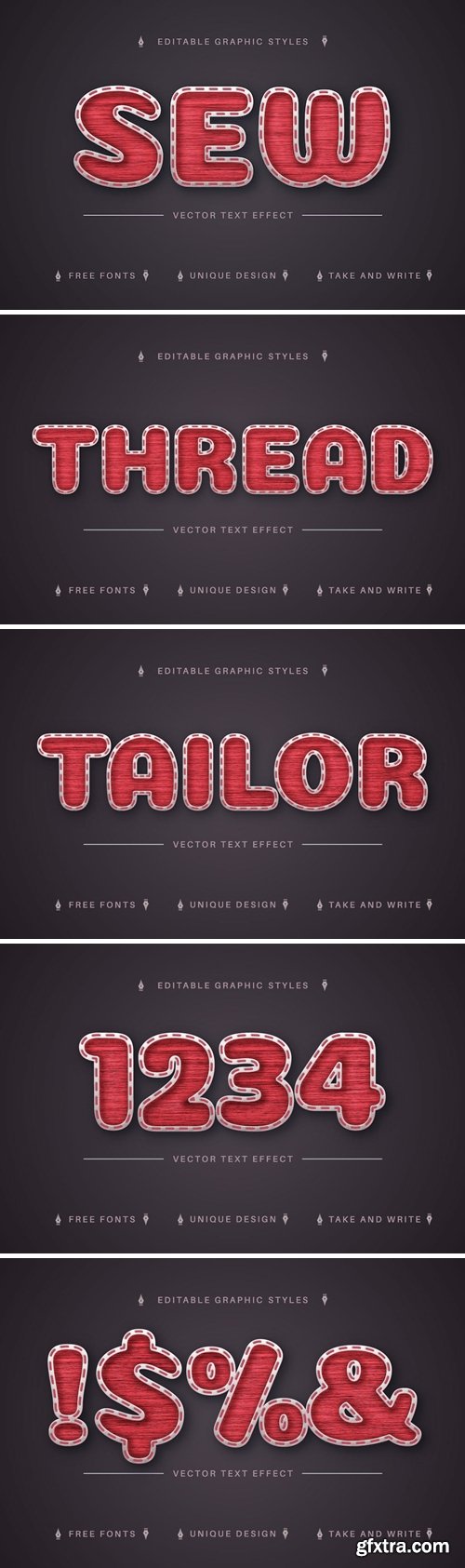 Stitch - Editable Text Effect, Font Style N76GN75