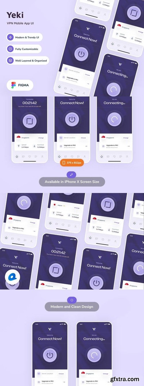 Yeki - VPN Mobile App UI 5PH8GGC