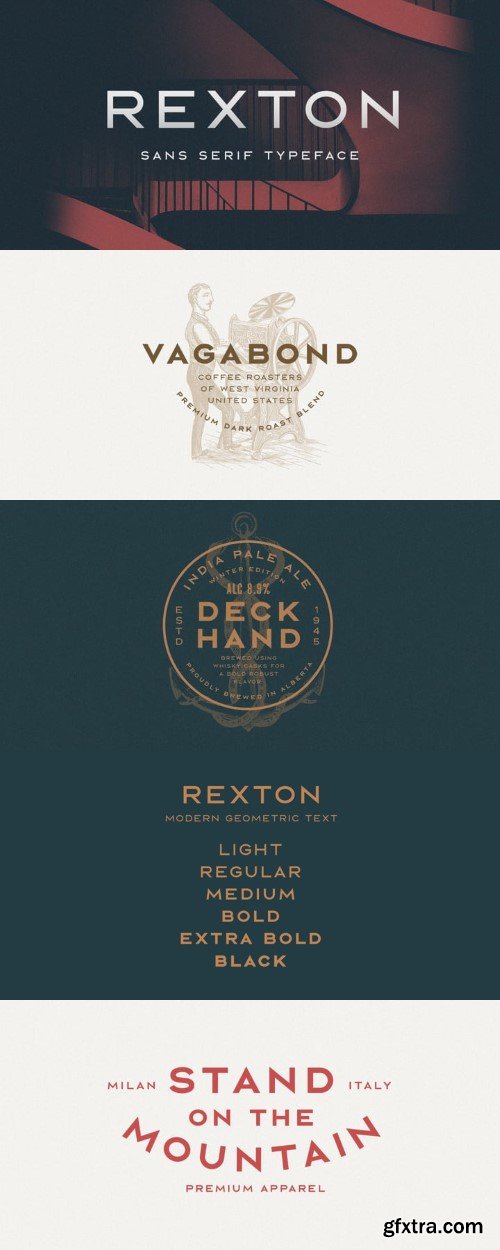 Rexton Font Family