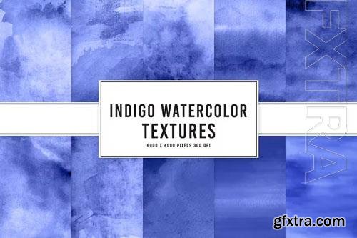 Indigo Watercolor Textures 