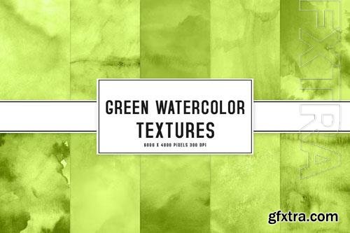 Green Watercolor Textures 