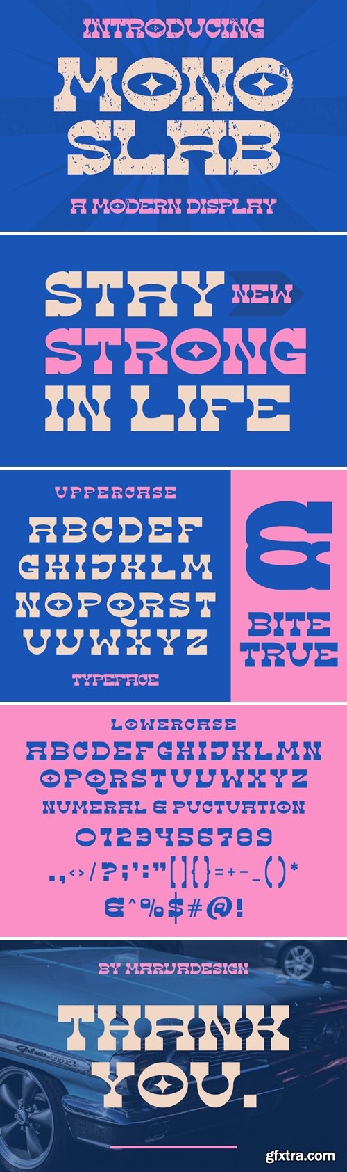 Mono Slab - A Modern Display Font