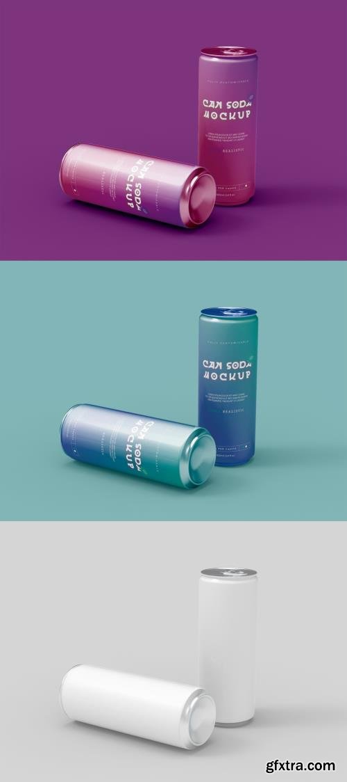 Two Beverage Can Mockup 442175936