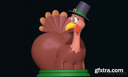 Turkey Big Booty for Thanksgiving – 3D Print Model